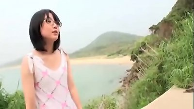 young tiny chinese female bangs her bf