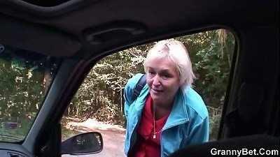 grandma is picked up from the road and ravaged